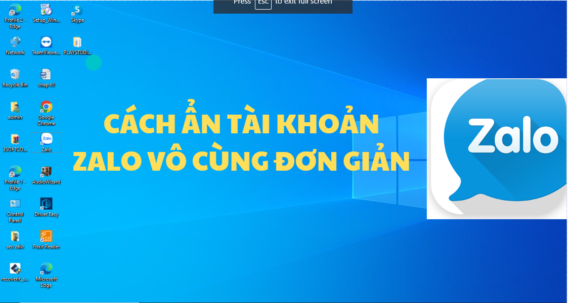 Cách ẩn tài khoản Zalo, không thể tìm được dù biết số điện thoại